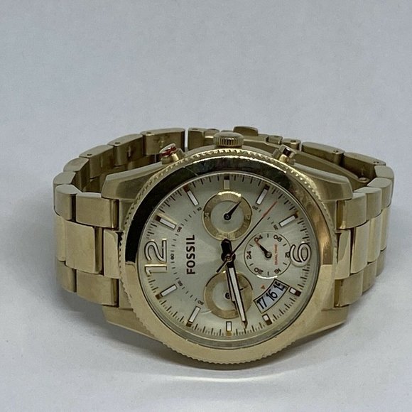 Fossil Perfect Boyfriend ES3884 Women Gold Band An - Picture 7 of 12